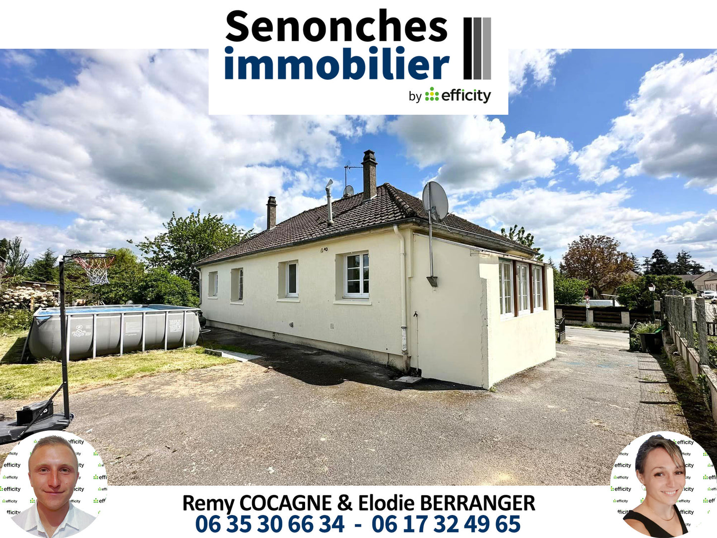 VENDUE - Pavillon à vendre 4 pièces - 88 m² - Tremblay-Les-Villages (28170)