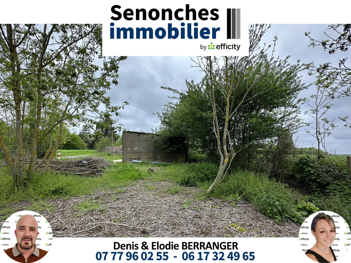Terrain de loisir avec garage - 1200 m² - Digny (28250)