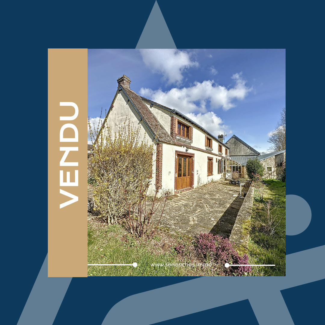 VENDU - Longère à vendre 7 pièces - 192 m² + hangar 110 m² - Digny (28250)