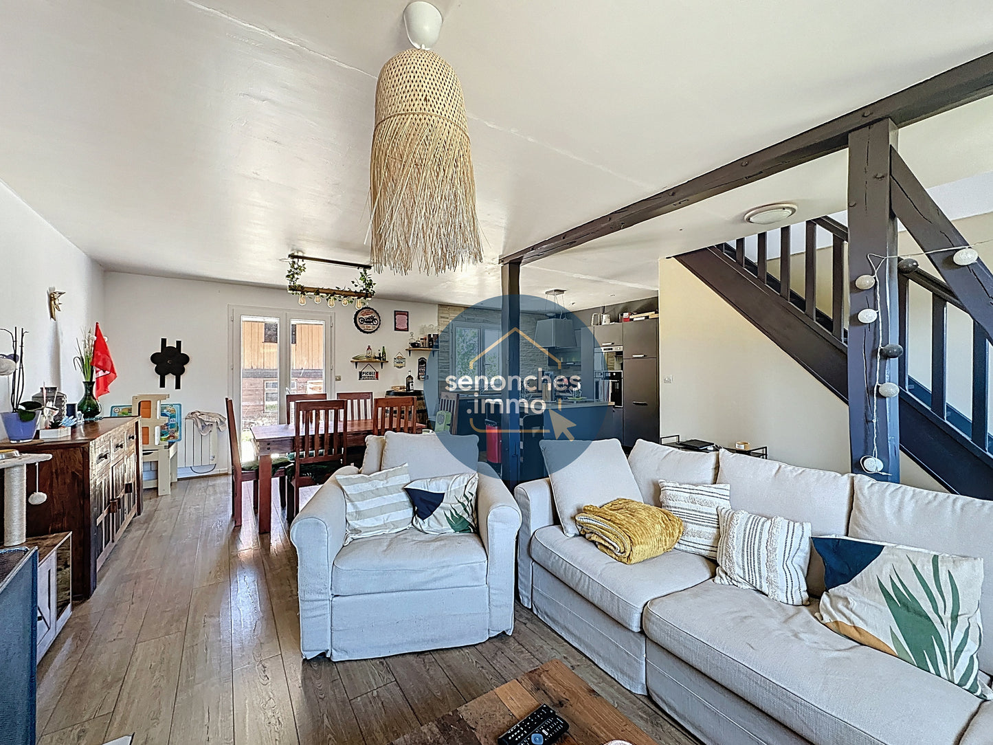 Maison à vendre Louversey 27190 sur sous-sol total avec dépendance et terrain arboré
