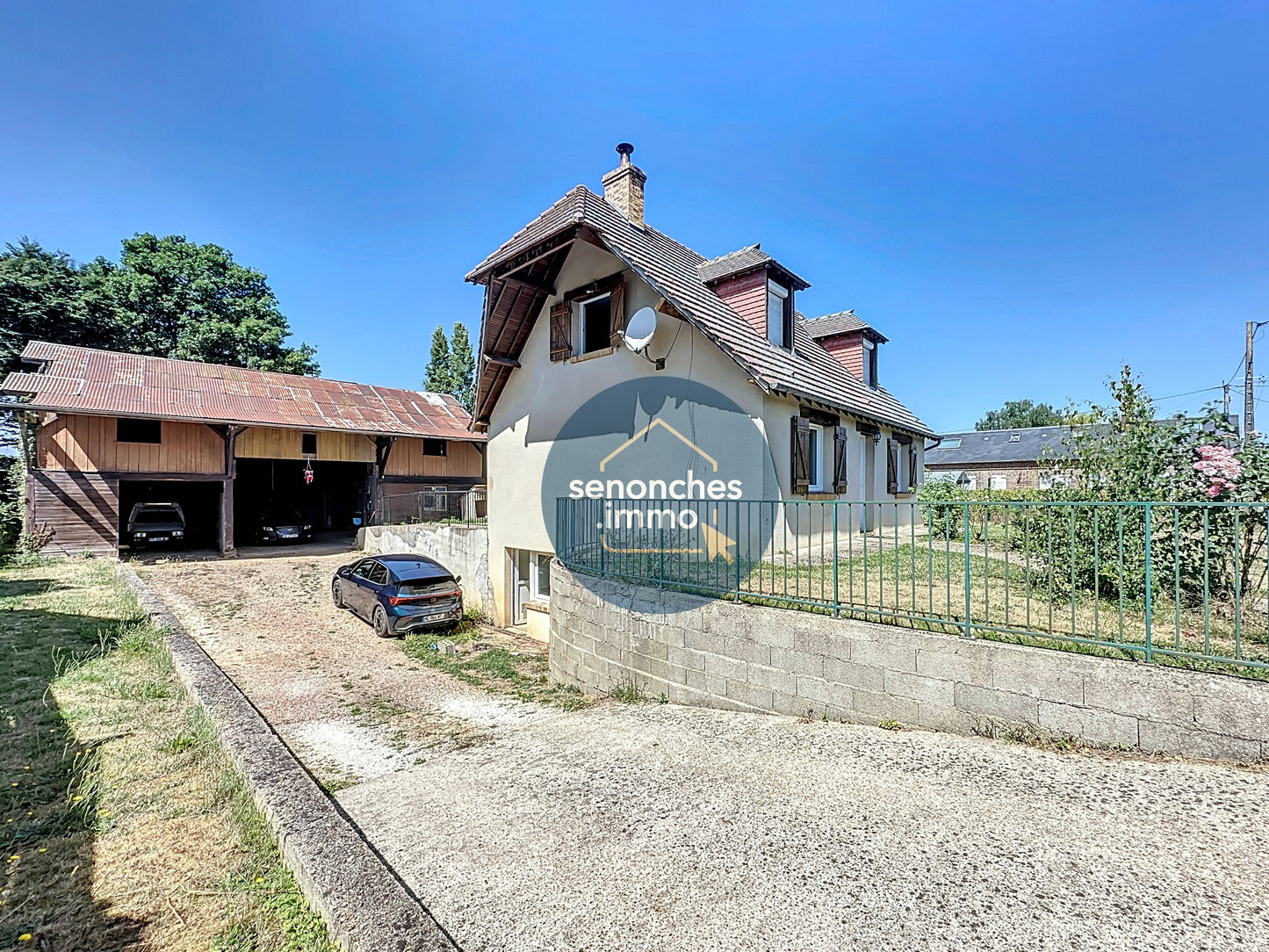 Maison à vendre Louversey 27190 sur sous-sol total avec dépendance et terrain arboré