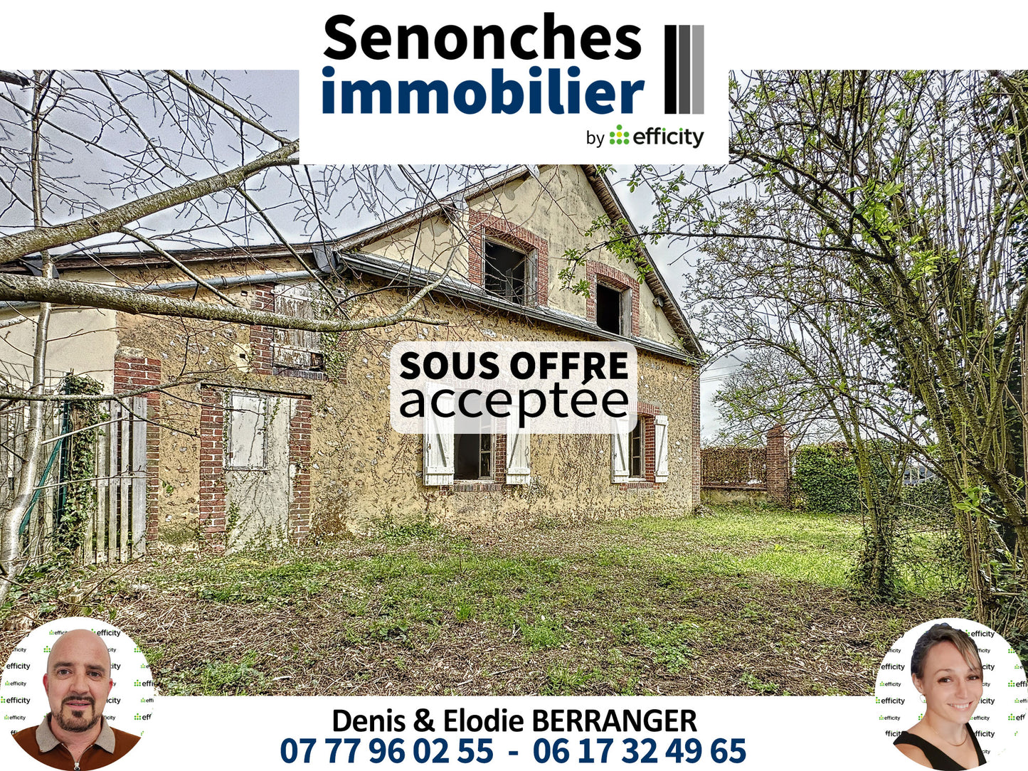 VENDUE - Maison vendue 4 pièces à rénover - 90 m² - Frazé (28160)