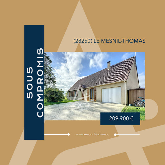 VENDU EN 1 VISITE - Pavilon de 2010 avec 4 chambres - 118m² - Le Mesnil-Thomas (28250)