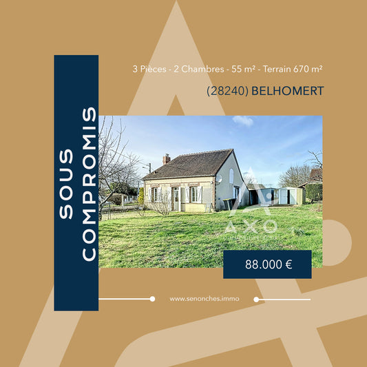 VENDU - Maison de Caractère 3 pièces à Belhomert (28240)
