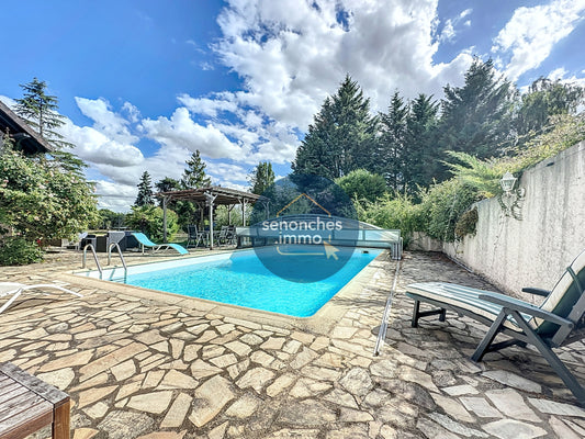 Villa d'architecte avec piscine à vendre à Saint-Éliph 28240 - Maison familiale et studio indépendant