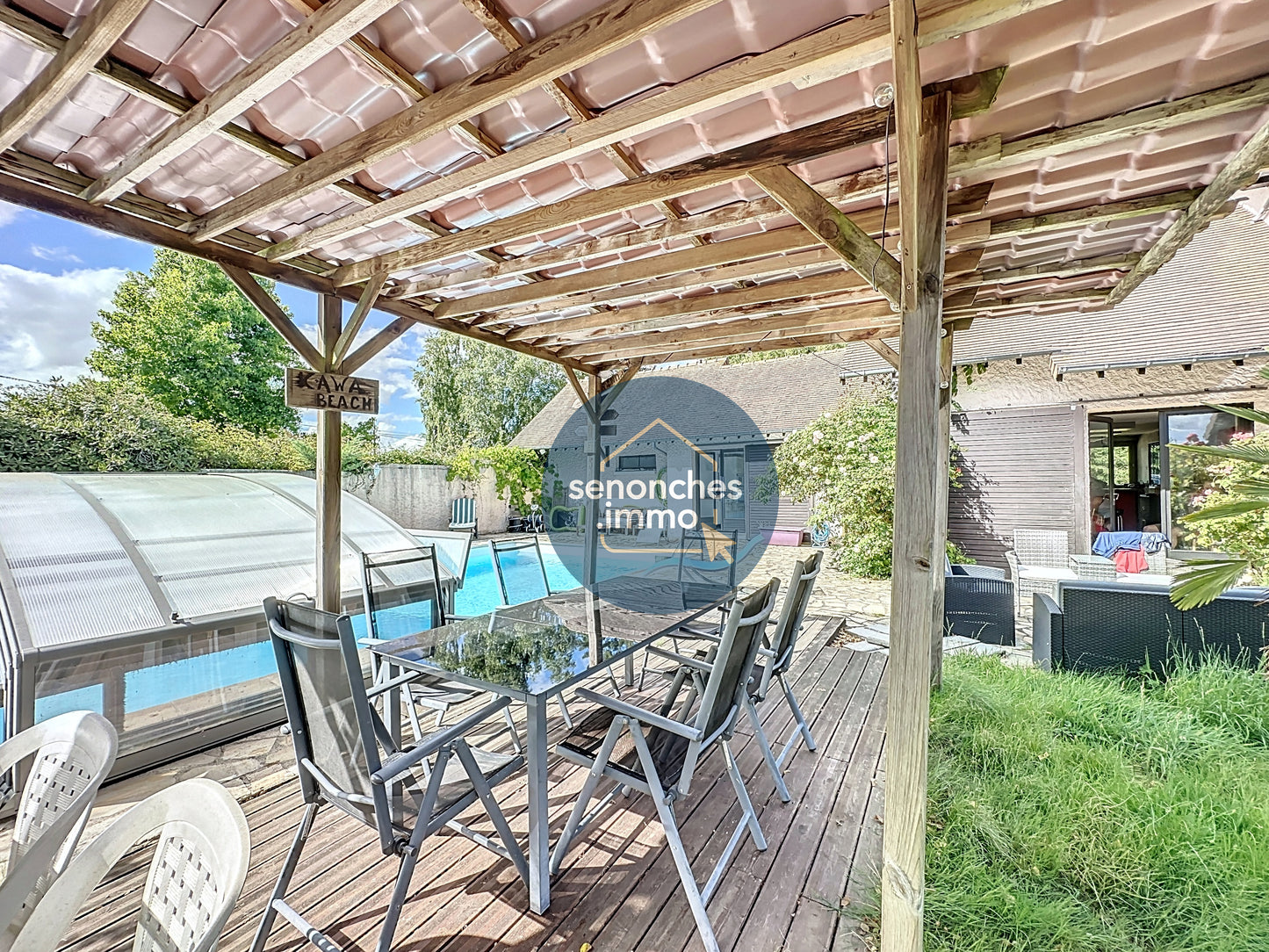 Villa d'architecte avec piscine à vendre à Saint-Éliph 28240 - Maison familiale et studio indépendant