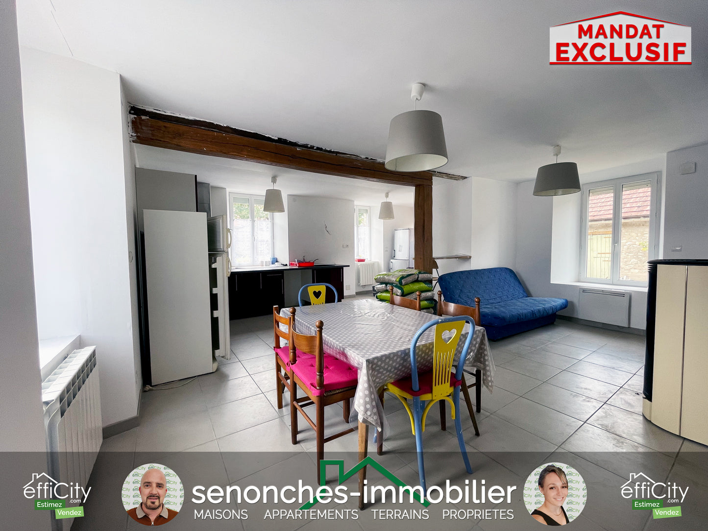 VENDUE - Maison 3 pièces - 64 m² - 28310 Levesville-la-Chenard