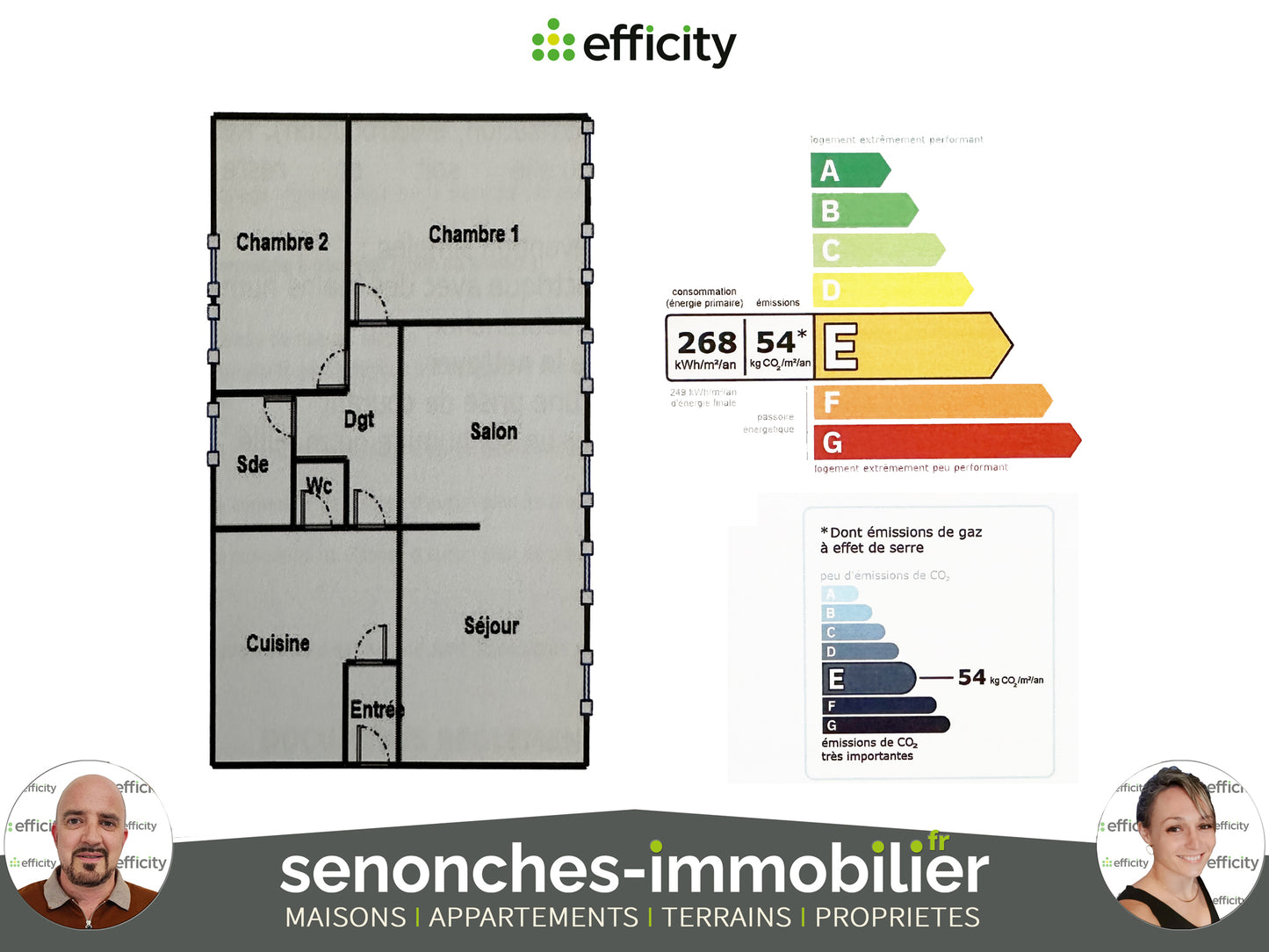 VENDUE - Maison 3 pièces - 65 m² - Senonches (28250)