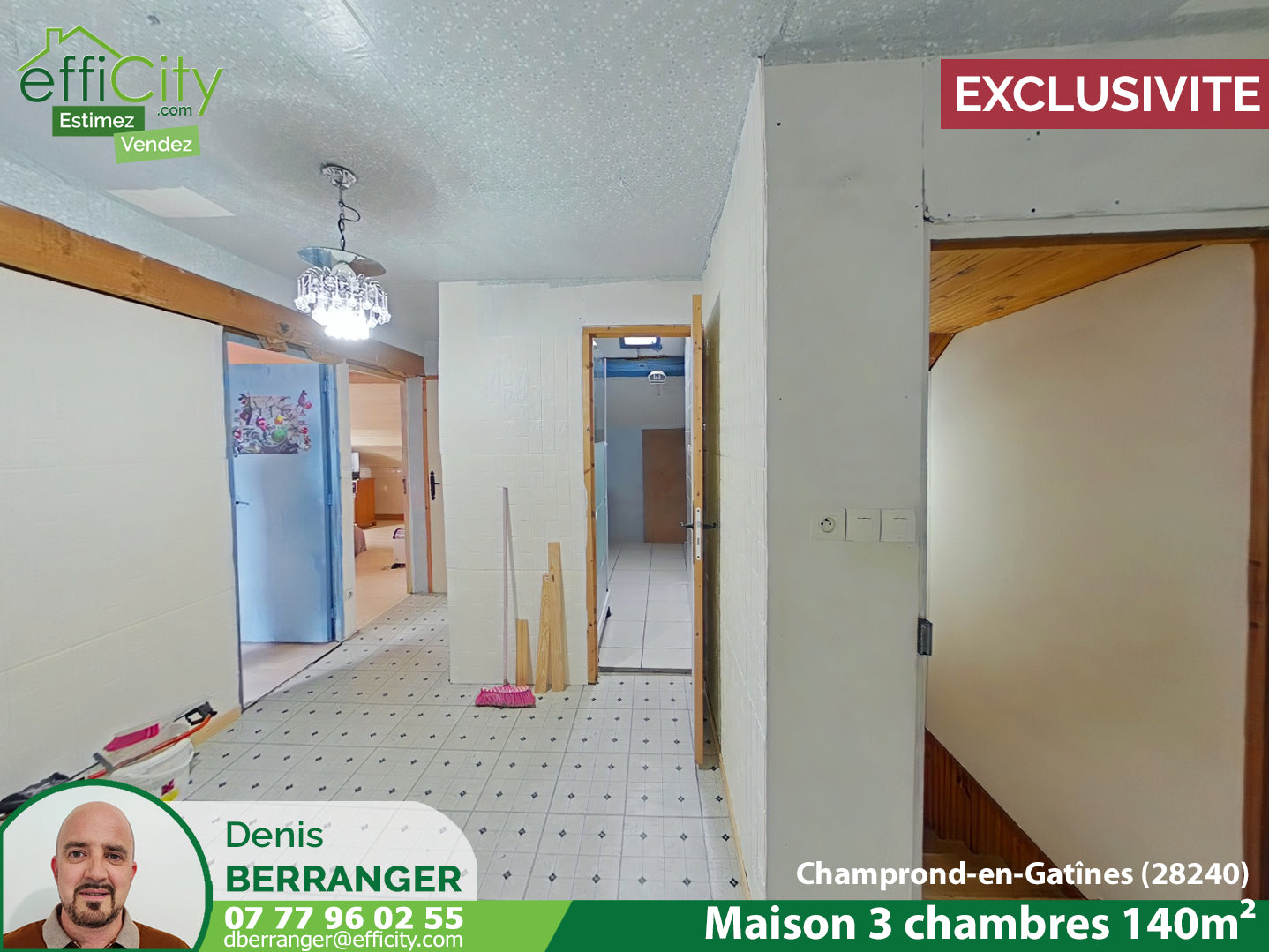 VENDUE Maison 4 pièces - 131 m² - Champrond-En-Gâtine (28240)