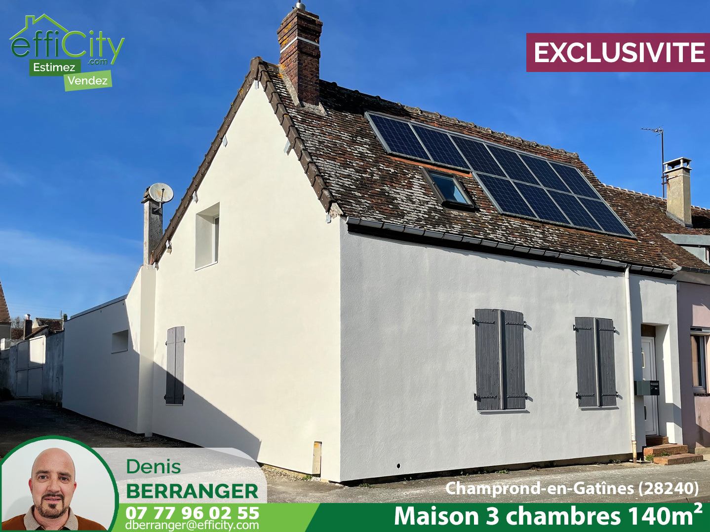VENDUE Maison 4 pièces - 131 m² - Champrond-En-Gâtine (28240)