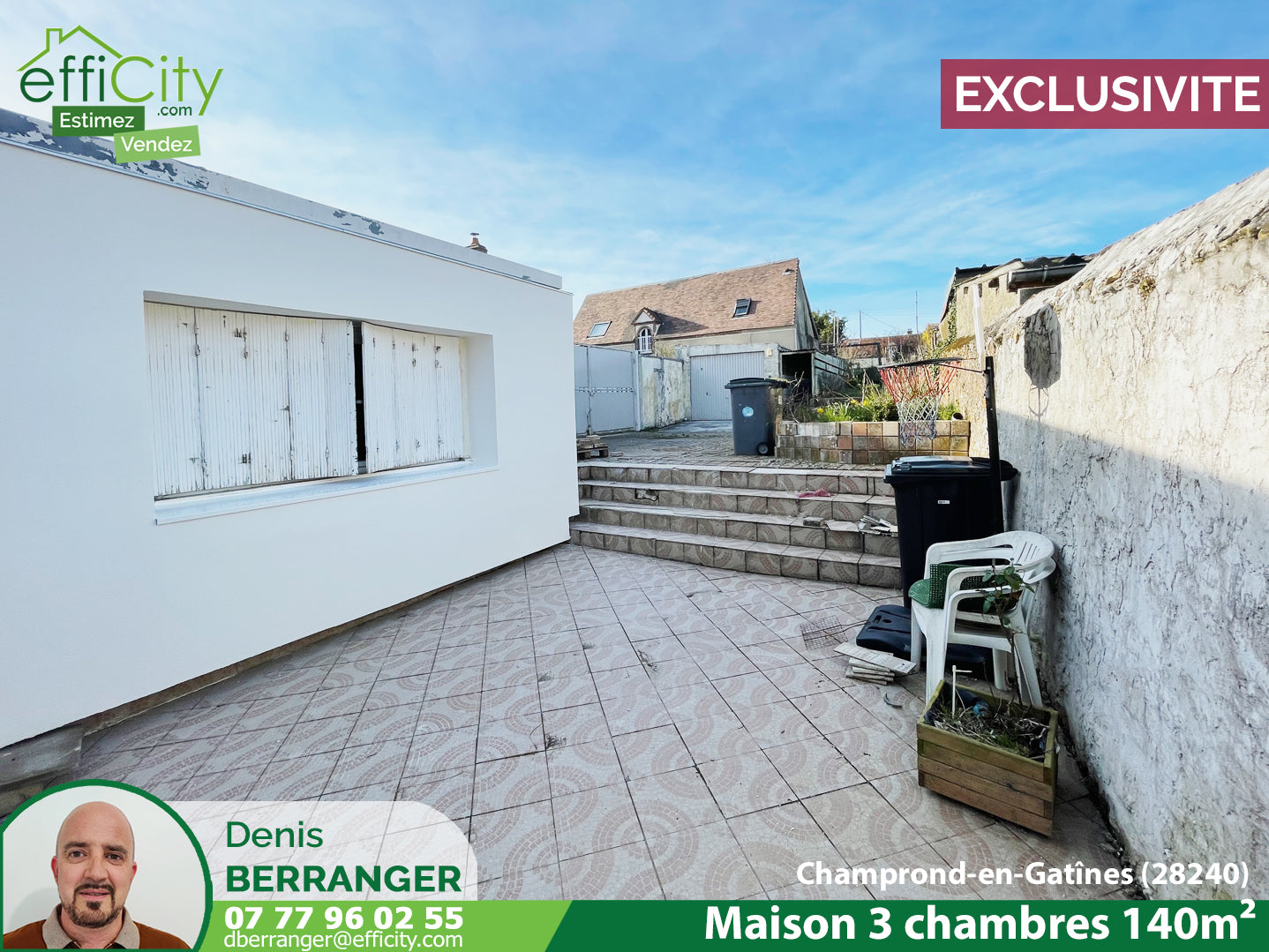 VENDUE Maison 4 pièces - 131 m² - Champrond-En-Gâtine (28240)