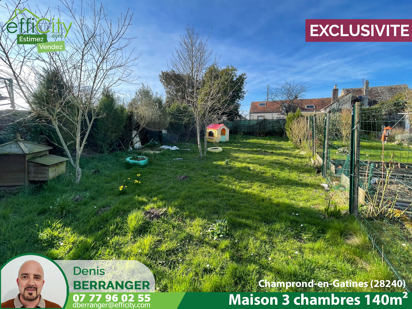 VENDUE Maison 4 pièces - 131 m² - Champrond-En-Gâtine (28240)