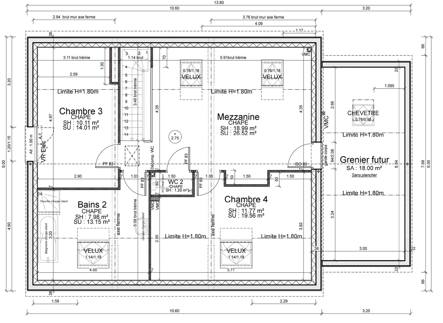 Pavillon moderne de 160 m² – Saint Aubin des Bois (28300), à 10 km de Chartres