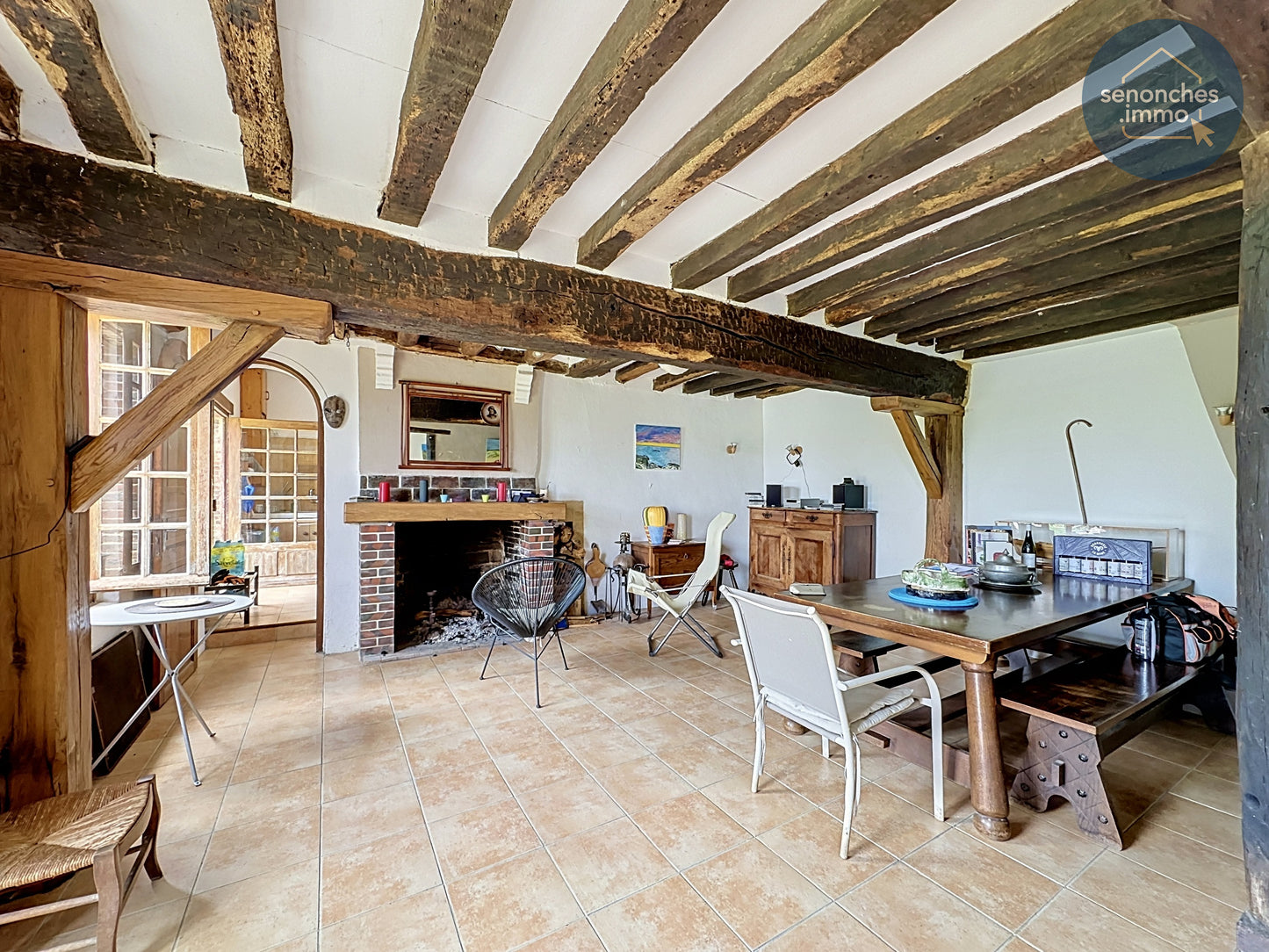 Maison percheronne à vendre 104 m² habitables avec jardin clos à Digny (28250)