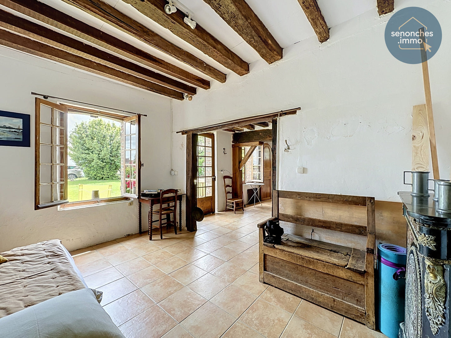 Maison percheronne à vendre 104 m² habitables avec jardin clos à Digny (28250)