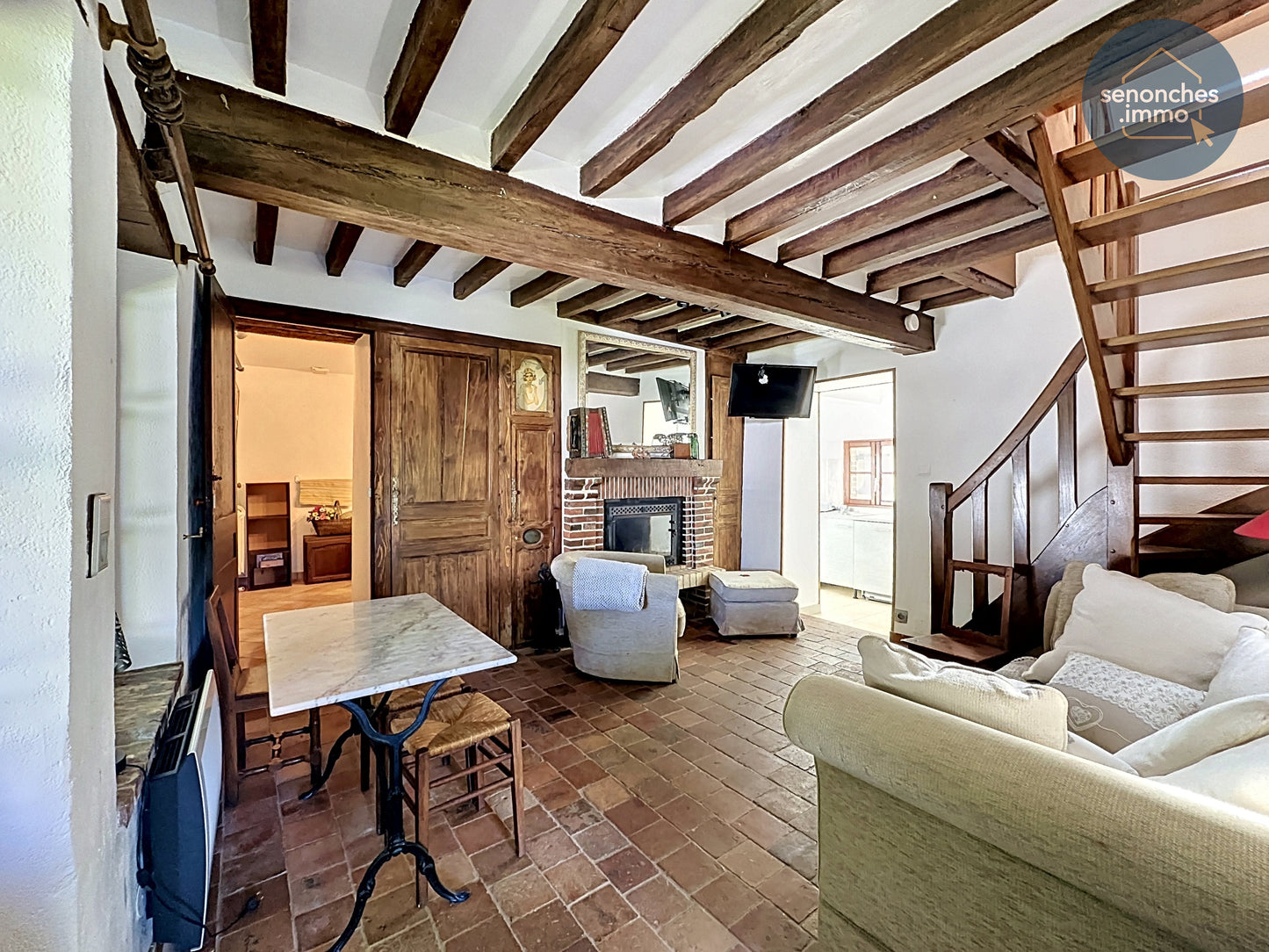 Longères anciennes à vendre à Favières (28170) – Ensemble immobilier de charme avec jardin arboré