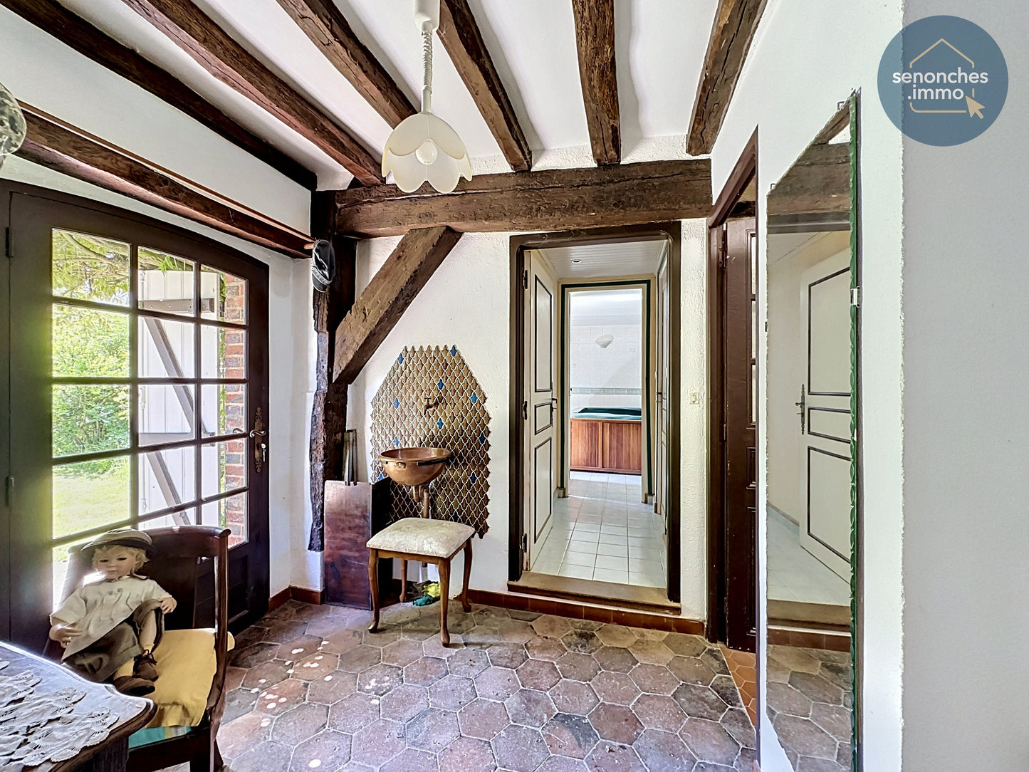 Longères anciennes à vendre à Favières (28170) – Ensemble immobilier de charme avec jardin arboré