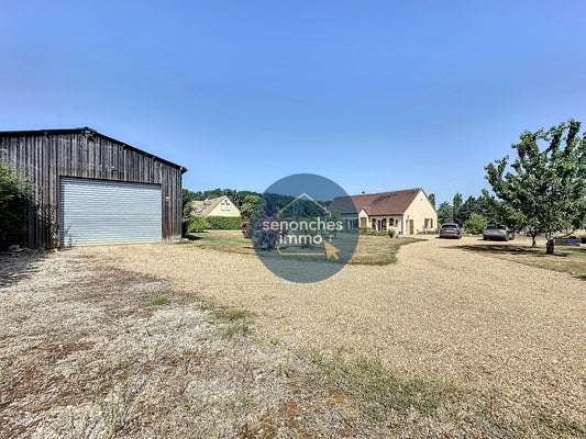 Pavillon plain-pied à vendre à Jaudrais 28250, 114 m², terrain 2381 m², 4 chambres, annexe garage & hangar