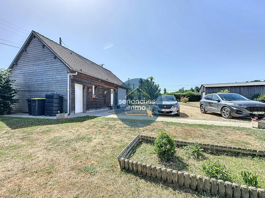 Pavillon plain-pied à vendre à Jaudrais 28250, 114 m², terrain 2381 m², 4 chambres, annexe garage & hangar