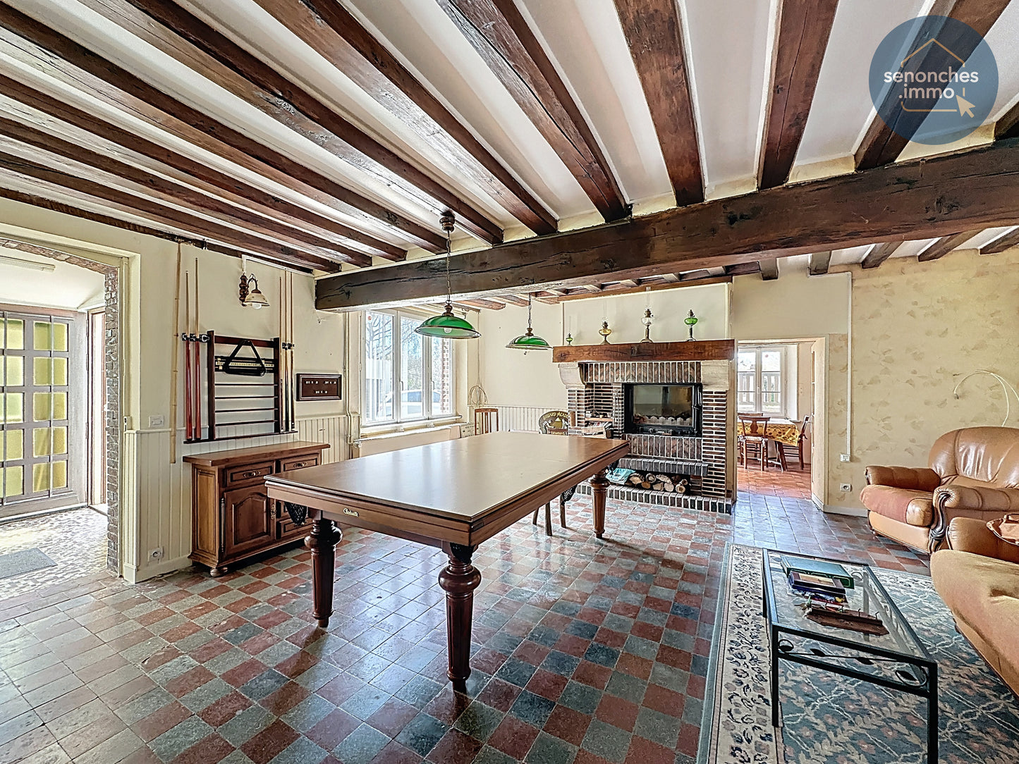 Longère familiale à vendre à Manou avec grand terrain, étang et accès gare La Loupe