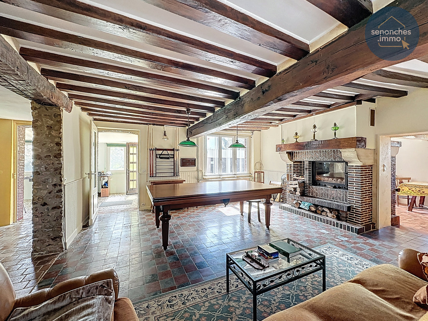 Longère familiale à vendre à Manou avec grand terrain, étang et accès gare La Loupe