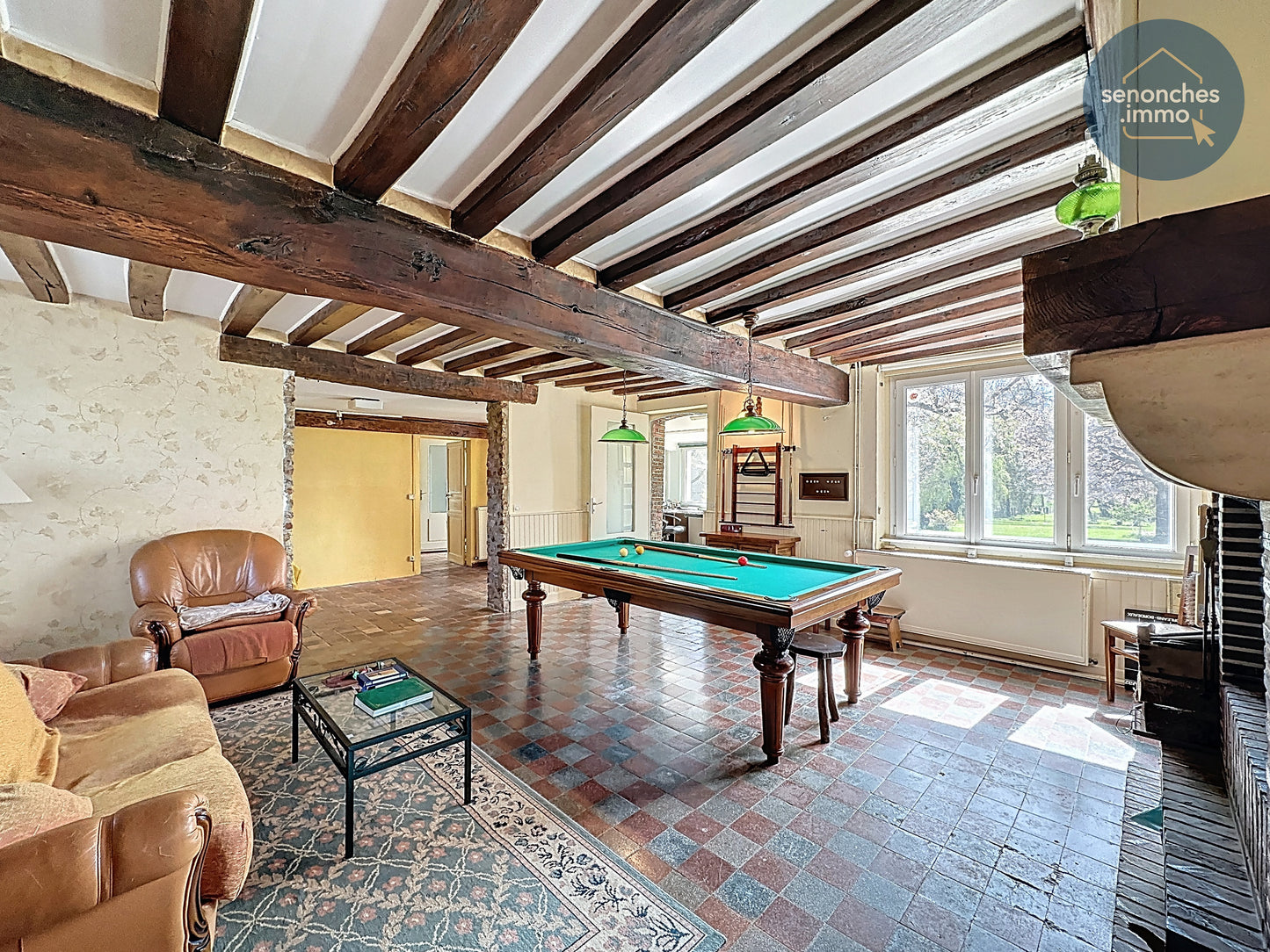 Longère familiale à vendre à Manou avec grand terrain, étang et accès gare La Loupe