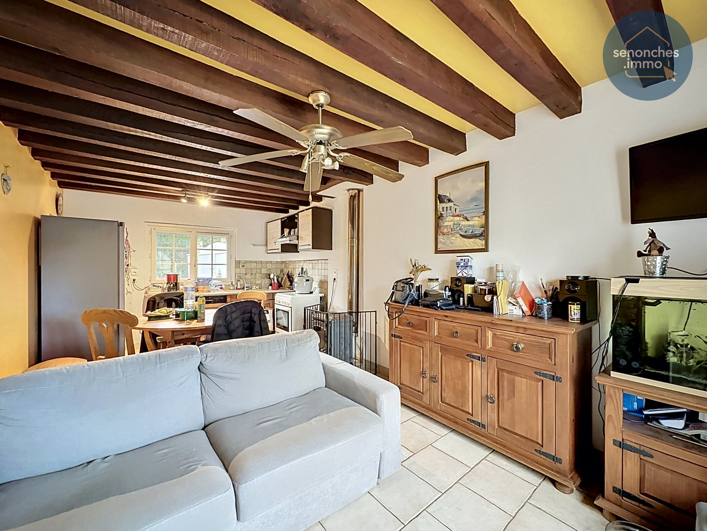 Maison à vendre à Saint-Maurice-Saint-Germain 28240 – Charmante maison avec garage et poêle à bois