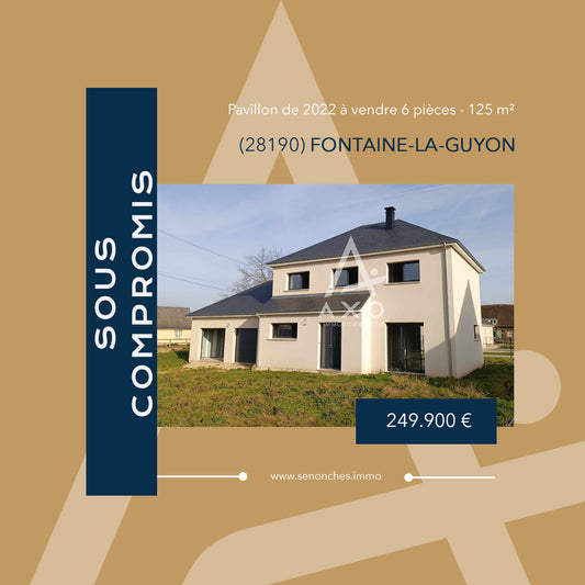 SOUS-COMPROMIS- Pavillon de 2022 à vendre 6 pièces - 125 m² - Fontaine-la-Guyon (28190)