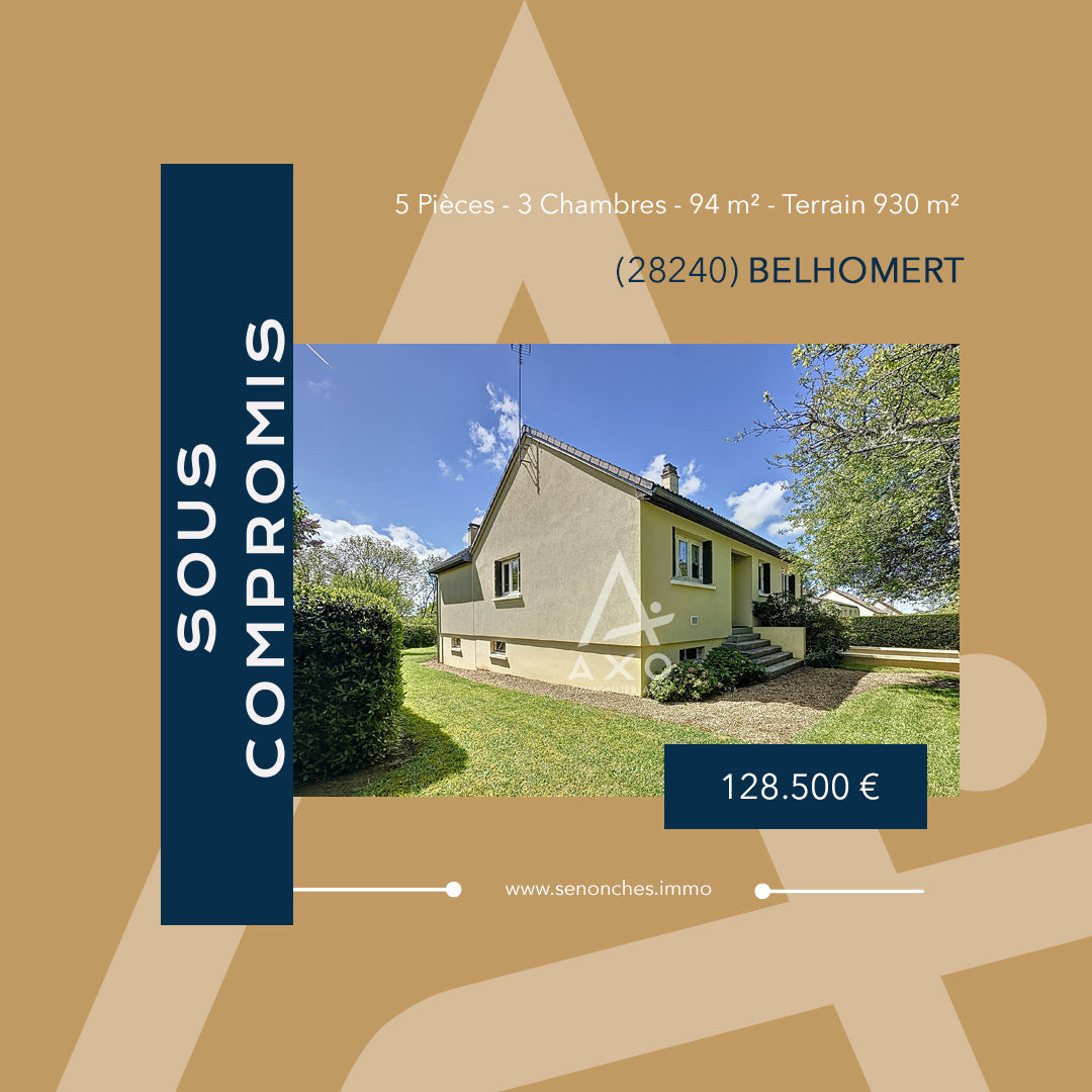 SOUS-COMPROMIS - Pavillon à Rafraîchir avec Sous-sol - 94m² - La Loupe / Belhomert (28240)