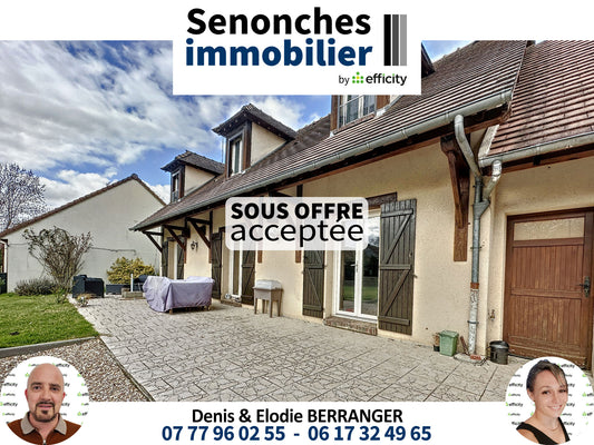 SOUS-COMPROMIS / Maison à vendre 6 pièces - 124 m² - Saint-Ouen-Marchefroy (28260)
