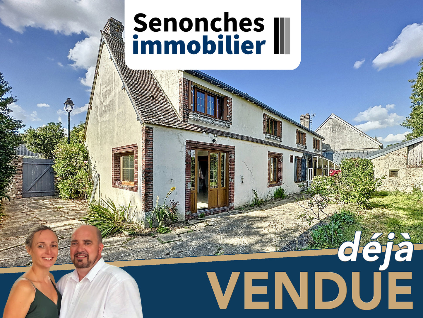 VENDUE - Longère à vendre 7 pièces - 192 m² + hangar 110 m² - Digny (28250)