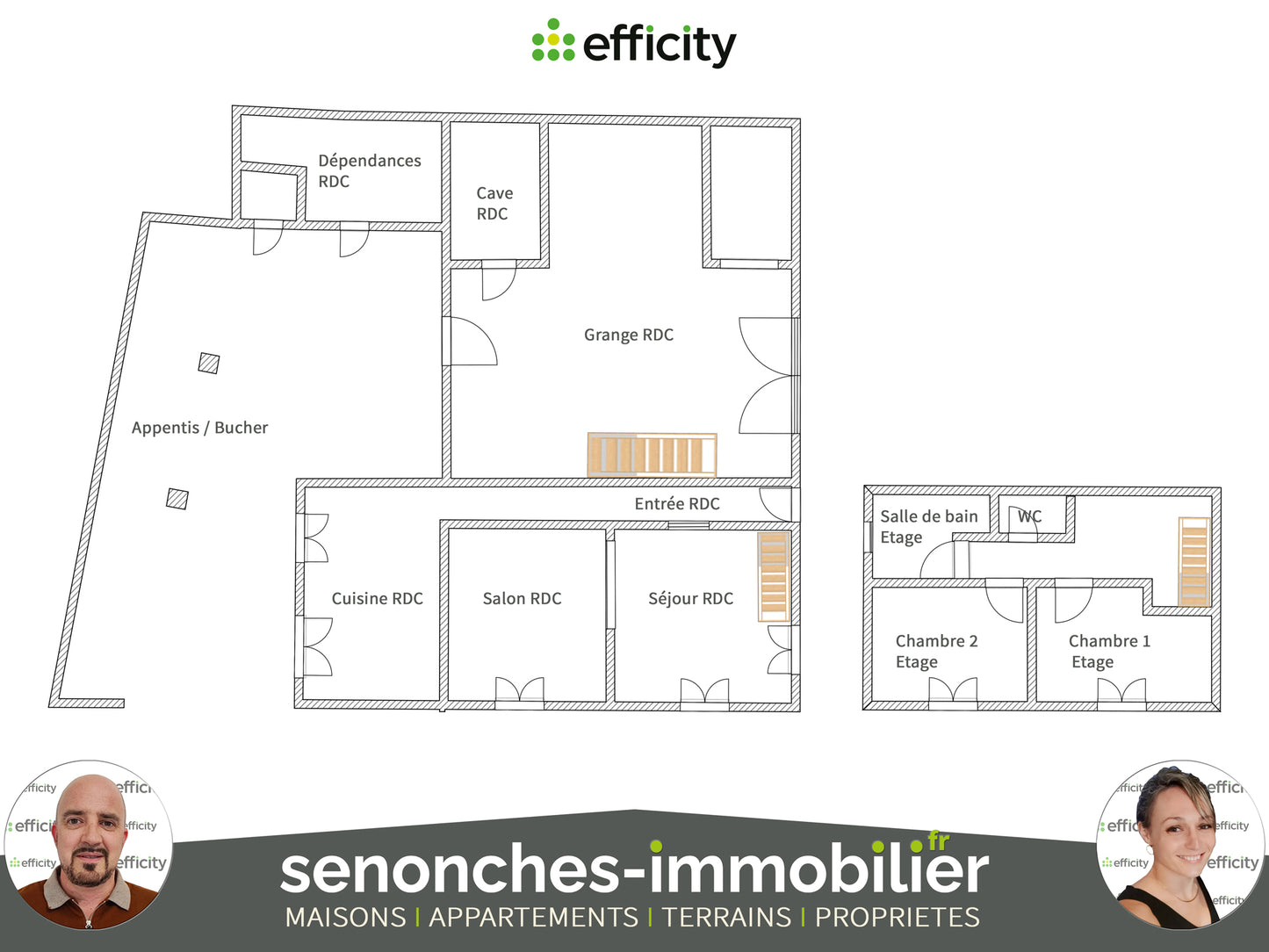VENDUE - Maison 4 pièces à rénover - 90 m² - Frazé (28160)